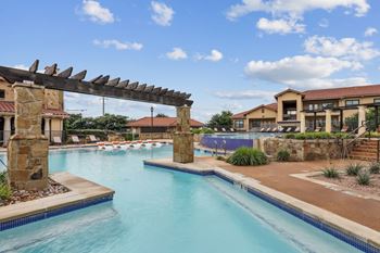 Resort-style pool area